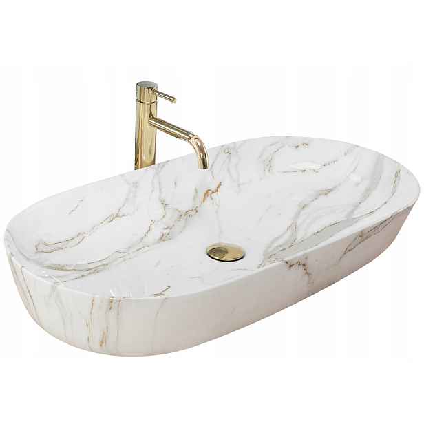 Umyvadlo na desku Cleo 81 Shiny Aiax – Elegance a odolnost