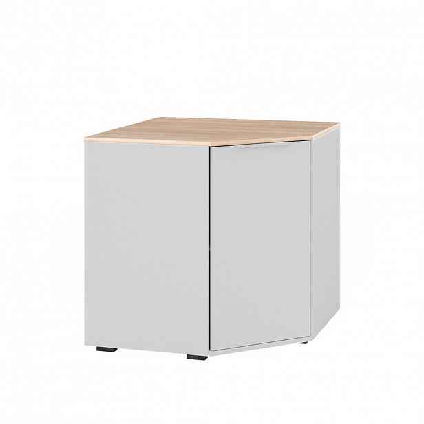 Vicco PŘÍBORNÍK Betti Bílá/Sonoma 77.9 x 77.9 cm s 1 dveřmi