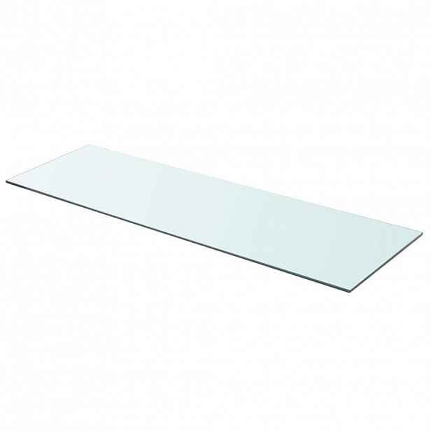 vidaXL Policová deska sklo čiré 90x30 cm