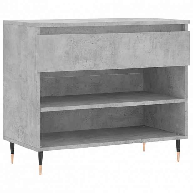 vidaXL Botník betonově šedý 70x36x60 cm kompozitní dřevo