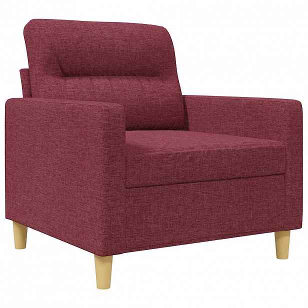 vidaXL Křeslo vínové 60 cm textil