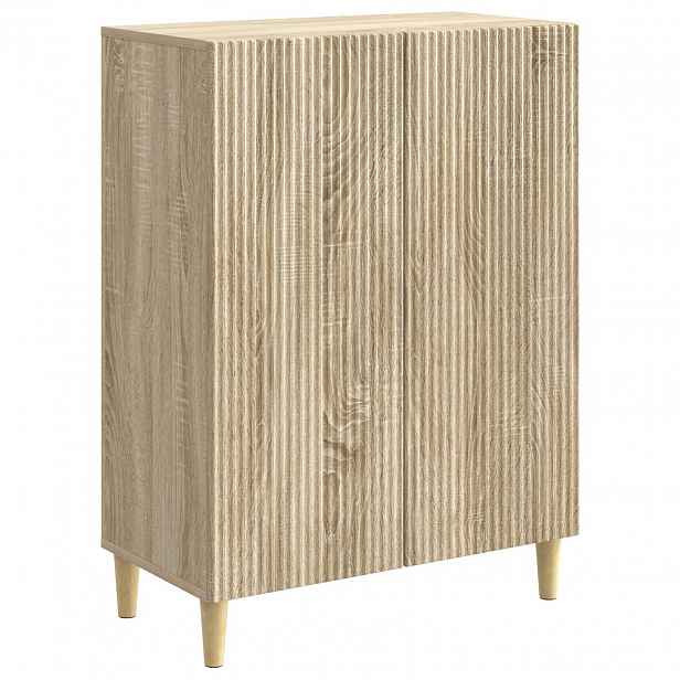 vidaXL Servírovací skříň Dub sonoma 66 x 34,5 x 90 cm Kompozitní dřevo