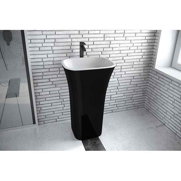 BESCO Olsen Spa  Assos KEASSVSBW - Volně stojící umyvadlo ASSOS Black&White