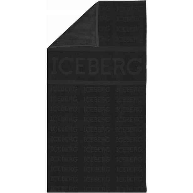Iceberg Plážový Ručník ICE4MTW01 Black, velký ručník, černá barva