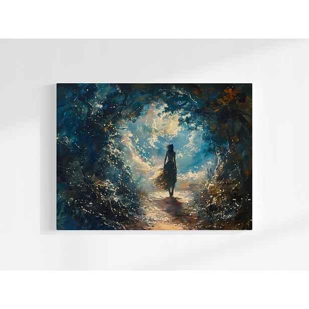 Plakát Žena Postava Zahrada Procházka Chodba Tunel 100x75