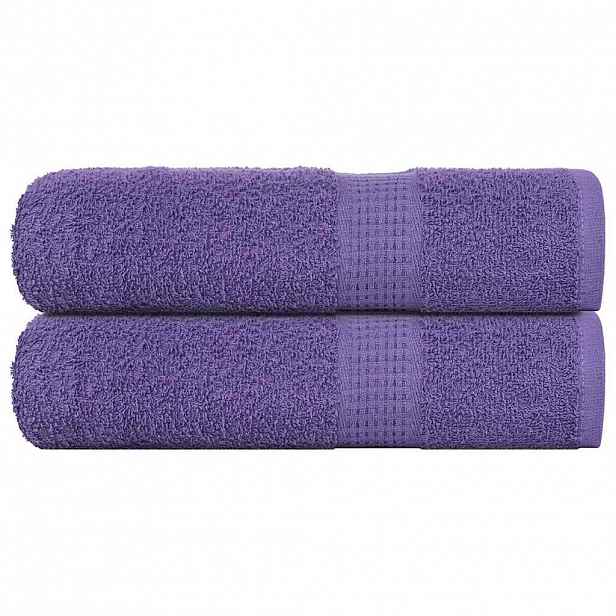 vidaXL Ručníky FROGN 2 ks fialové 50x100 cm 360 g/m²