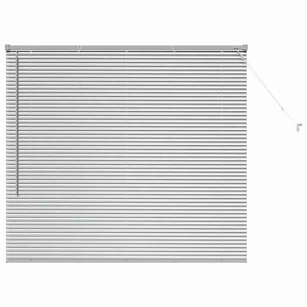 vidaXL Venet školní žaluzie Stříbrná 130 x 150 cm 25 mm Hliník
