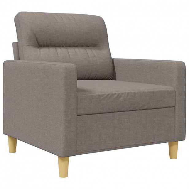 vidaXL Křeslo taupe 60 cm textil