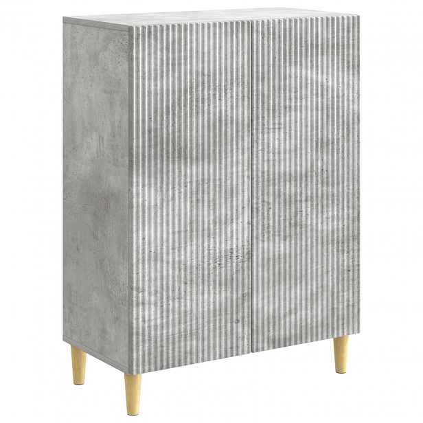vidaXL Servírovací skříň Betonově šedá 66 x 34,5 x 90 cm