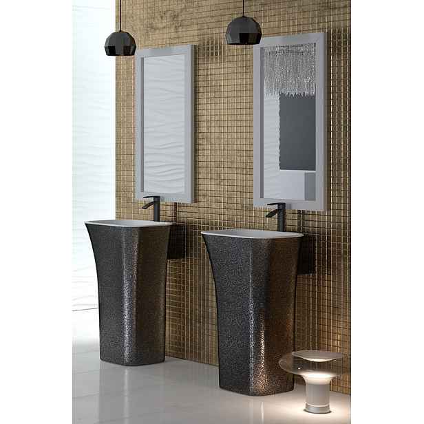 BESCO Olsen Spa  Assos KEASSVSGLAM03 - Volně stojící umyvadlo ASSOS GLAM - grafitová