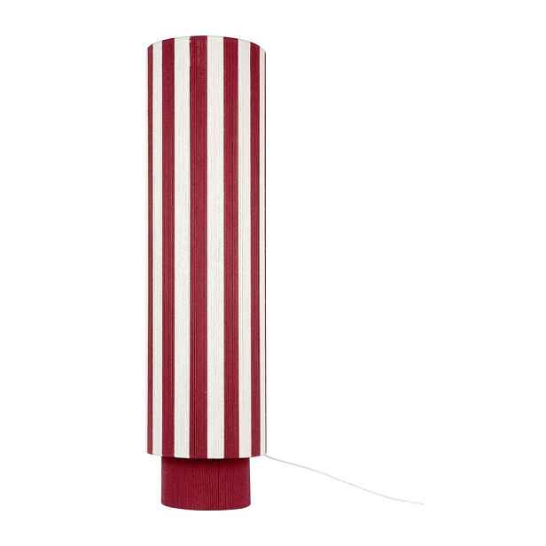 Červená/bílá provazová stojací lampa (výška 106 cm) Vienna Stripes – Leitmotiv