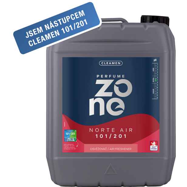 CLEAMEN 101/201 Perfume Zone neutralizátor zápachu, osvěžovač Norte air 5 L