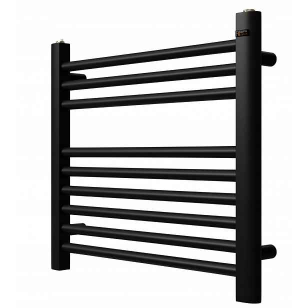 Koupelnový Radiátor Žebřík Černý 50 cm Hugo 50x50 Polský Výrobce