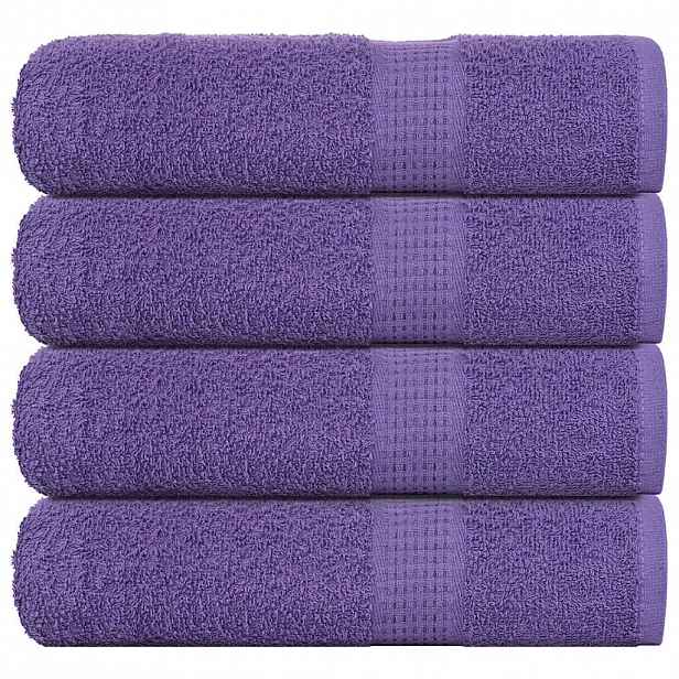 vidaXL Ručníky FROGN 4 ks fialové 50x100 cm 360 g/m²