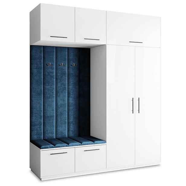 MASSENO MODERNÍ PŘEDSÍŇOVÁ SESTAVA REMA, 200/240/60 cm, bílá