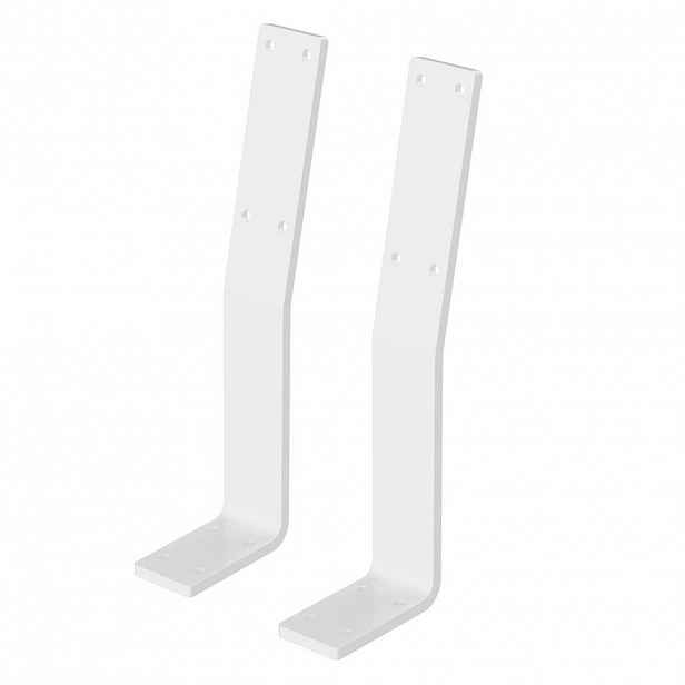 ML-DESIGN DRŽÁK OPĚRKY, sada 2 ks, bílý, z oceli 345 x 90 x 50 mm