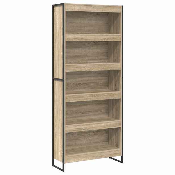 vidaXL Knihovna 80 x 30 x 189,5 cm Kompozitní dřevo Sonoma