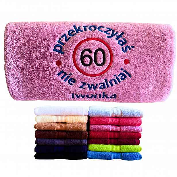 Vtipný dárek k 60. narozeninám pro ženu, maminku, sestru, ženu, ručník