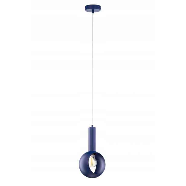 Závěsná lampa modrá kovová E27 15W Vitrum Sigma Lighting