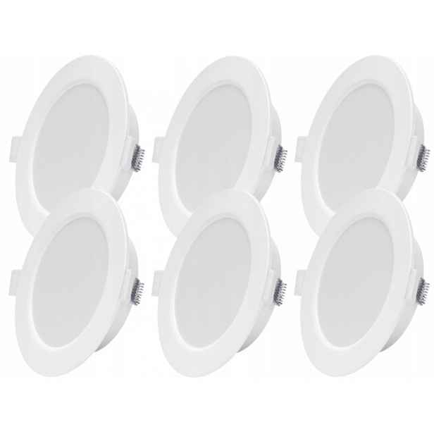 6x Led zapuštěné stropní svítidlo 6W Slim Neutrální plochý podomítkový panel