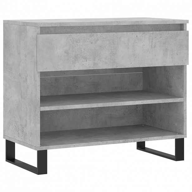 vidaXL Botník betonově šedý 70x36x60 cm kompozitní dřevo