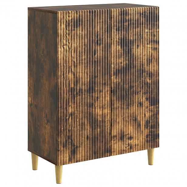 vidaXL Servírovací skříň Kouřový dub 66 x 34,5 x 90 cm