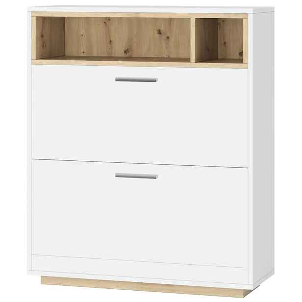 Casarredo Výklopný botník LAMTAR - dub artisan/bílá