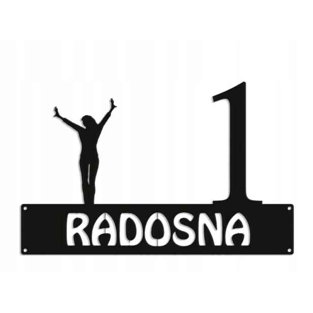 Číslo Na Dům 60 cm Tabule Adresa Ocel 2 mm Grafika 5743