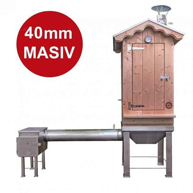 Dřevěná udírna Master Smoker 40 LS s topeništěm