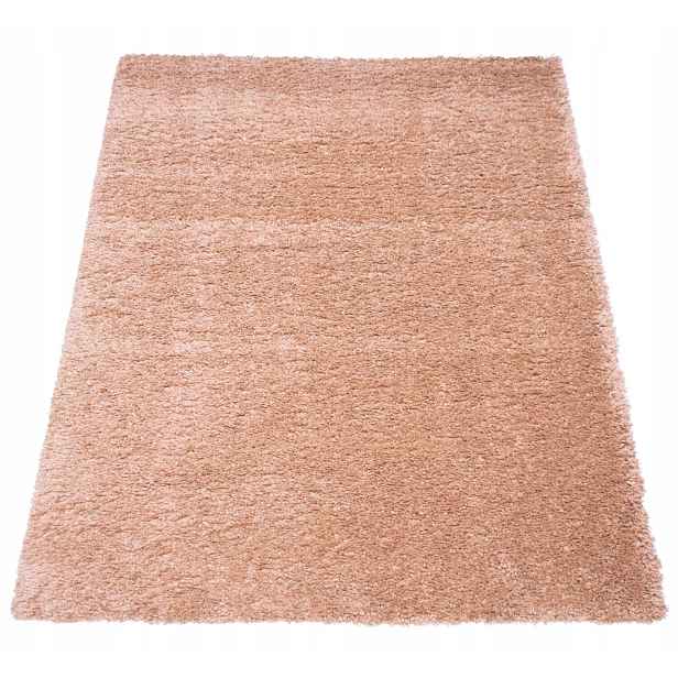 Koberec Shaggy Růžový Do Obývacího Pokoje Ložnice Měkký Plyšový Koberec 80X150