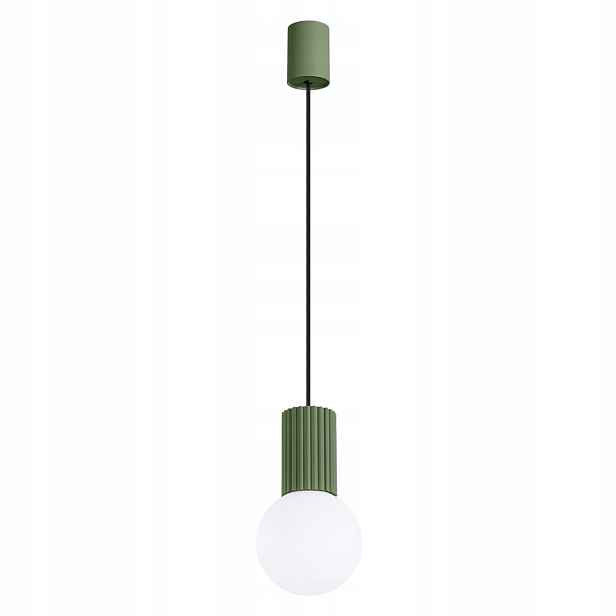 Sollux Lighting Závěsná lampa Halo 12 cm zeleno-bílá G9 8W