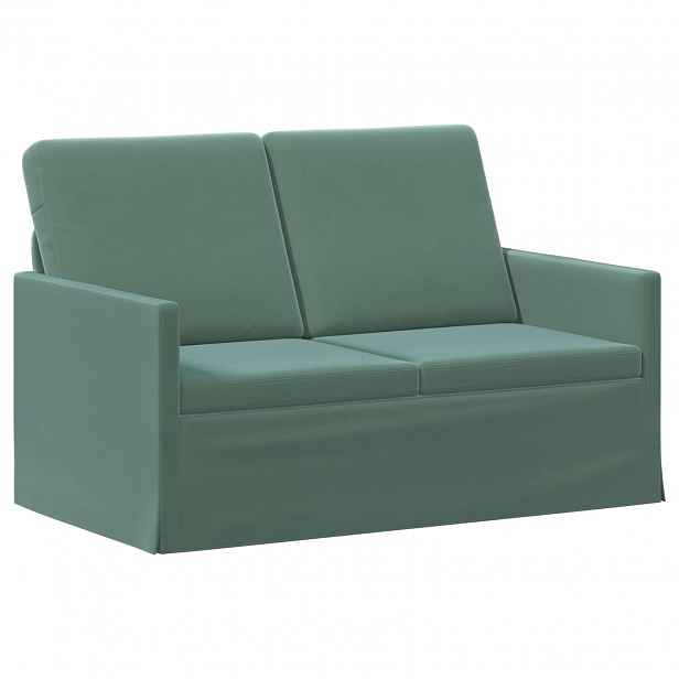 vidaXL Pohovka pro 2 osoby Mořská zelená 130 x 81 x 82 cm Samet