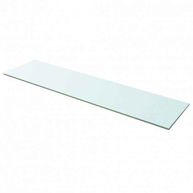 vidaXL Policová deska sklo čiré 100x25 cm