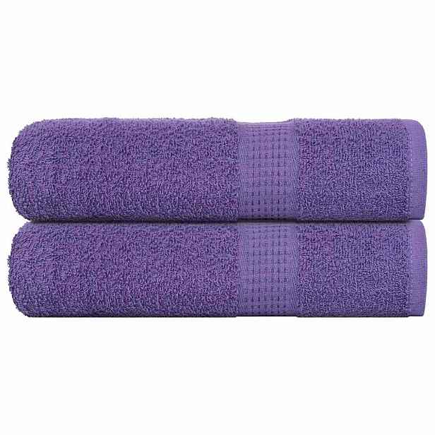 vidaXL Ručníky do sprchy FROGN 2 ks fialové 70 x 140 cm 360 g/m²