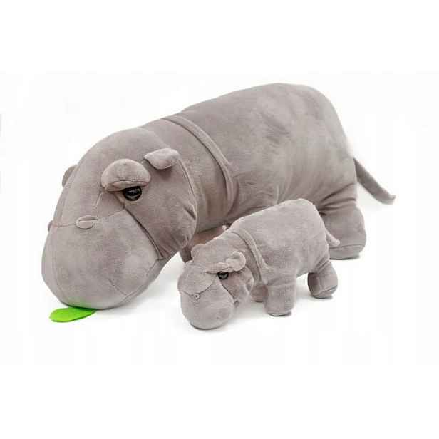 Hroší rodinka plyš 40 cm