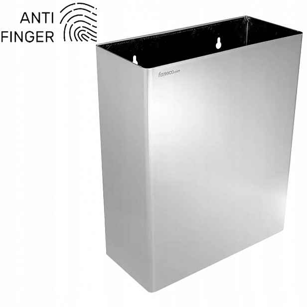 Nástěnný koš z ocel 23 l, matný Antifinger