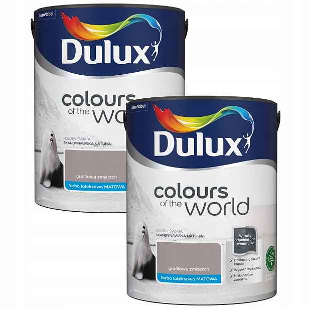 Set Dulux Barvy Světa 2x5L Barva Grafitový Soumrak 10L