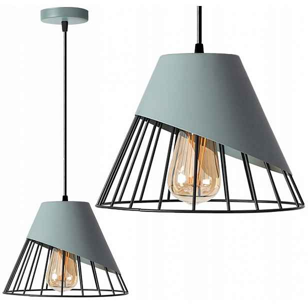 Závěsné Stropní Svítidlo Skandinávská Kovová Šedá Černá Loft Toolight