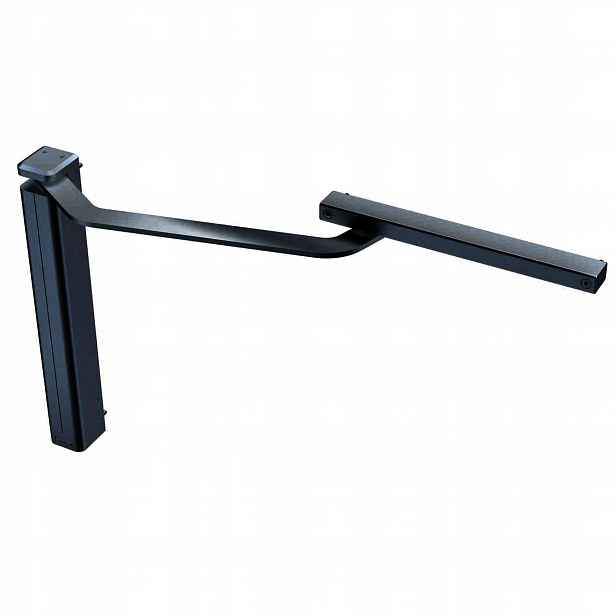 zavírač branky Assa Abloy DC630G-L s kolejnicí, černá Ral 9004