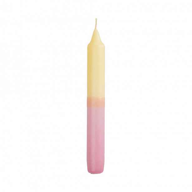Butlers DIP-DYE Svíčka - sv.růžová/žlutá/meruňková