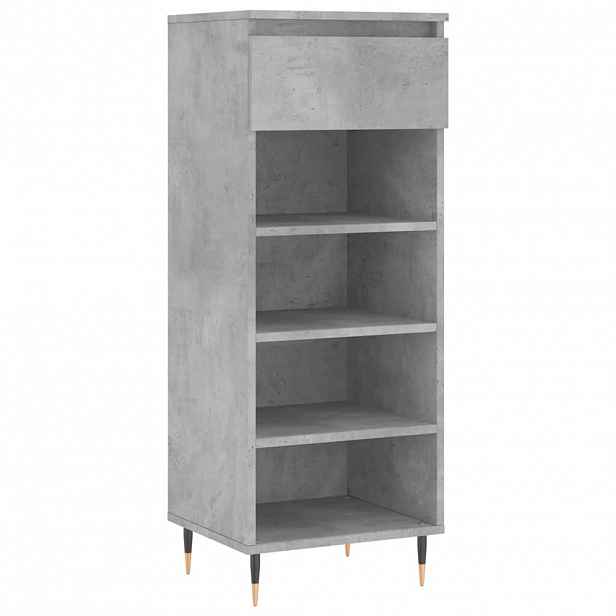 vidaXL Botník betonově šedý 40x36x105 cm kompozitní dřevo