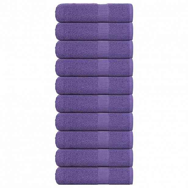 vidaXL Ručníky do sprchy FROGN 10 ks fialové 70x140 cm 360 g/m²