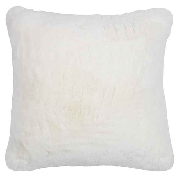 Bílý plyšový měkoučký polštář Soft Teddy White Off - 45*15*45cm  Mars & More