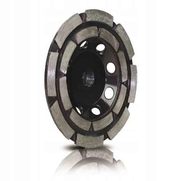 Kotouč diamantový brusný dvouřadý, Ø 125 mm, M14, segment, letováno stříbre