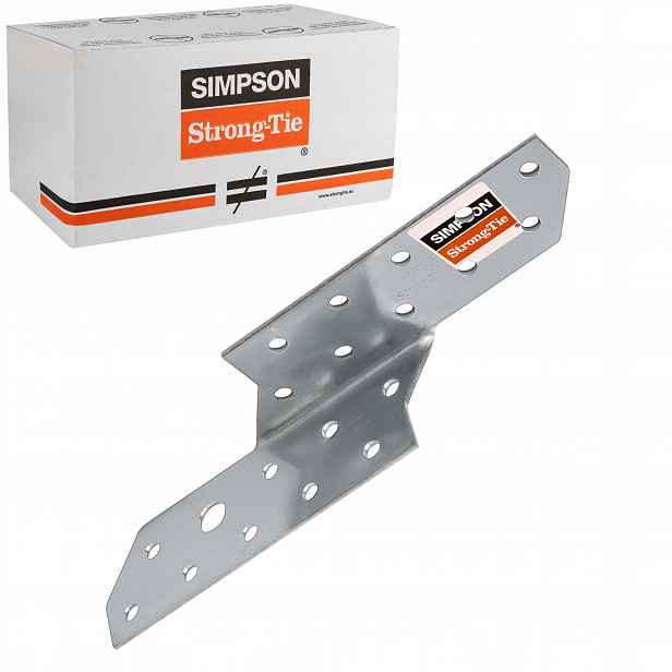 Krokvové tesařské spojky 170 mm 2 mm 100 ks Pravé Simpson SPF170R