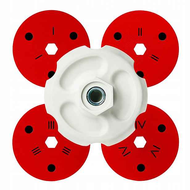 Magnetický adaptér pro podložky s vyměnitelnými držáky Sendi SwapCap 4xØ100 mm
