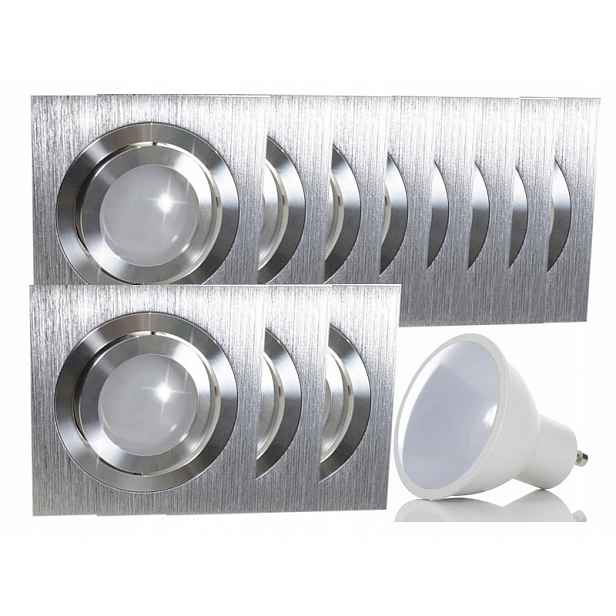 Sada Hliníková objímka Halogen Led 11x žárovka