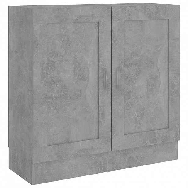 vidaXL Knihovna betonově šedá 82,5 x 30,5 x 80 cm kompozitní dřevo