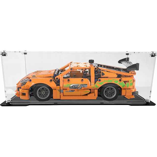 Vitrína s černou základnou pro sadu Lego 42204 Technic Toyota Supra MK4