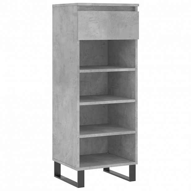 vidaXL Botník betonově šedý 40x36x105 cm kompozitní dřevo